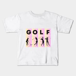 Women golf player Kids T-Shirt